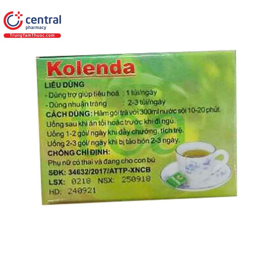 Kolenda  - Trà thảo mộc trị táo bón giúp nhuận tràng