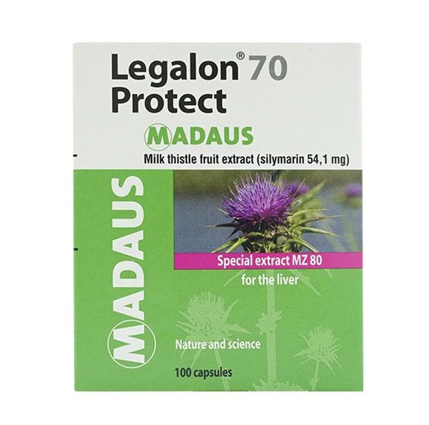 Viên nang Legalon 70 Madaus điều trị bệnh gan, nhiễm độc gan (10 vỉ x 10 viên)