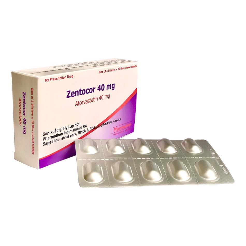 Thuốc Zentocor 40mg Pharmathen hỗ trợ điều trị cho chế độ ăn kiêng (3 vỉ x 10 viên)