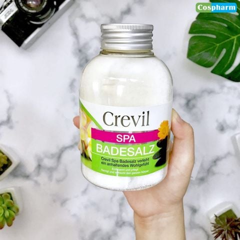 Muối tắm đẹp da, sạch mụn, tẩy tế bào chết Spa Badesalz 600g Crevil