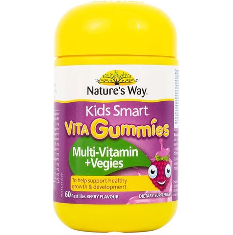 Viên nhai Kids Smart Vita Gummies cung cấp vitamin cần thiết và chất dinh dưỡng từ rau củ (60 viên)