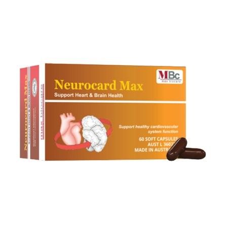 NEUROCARD MAX( hộp 6 vỉ x 10 viên ) – VIÊN UỐNG BỔ NÃO VÀ TĂNG CƯỜNG SỨC KHỎE TIM MẠCH