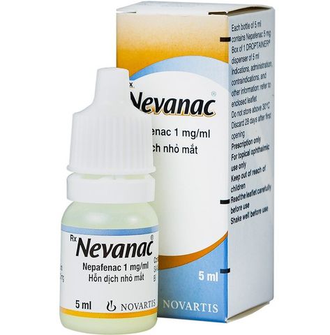 Hỗn dịch nhỏ mắt Nevanac Alcon điều trị viêm, đau mắt (5ml)