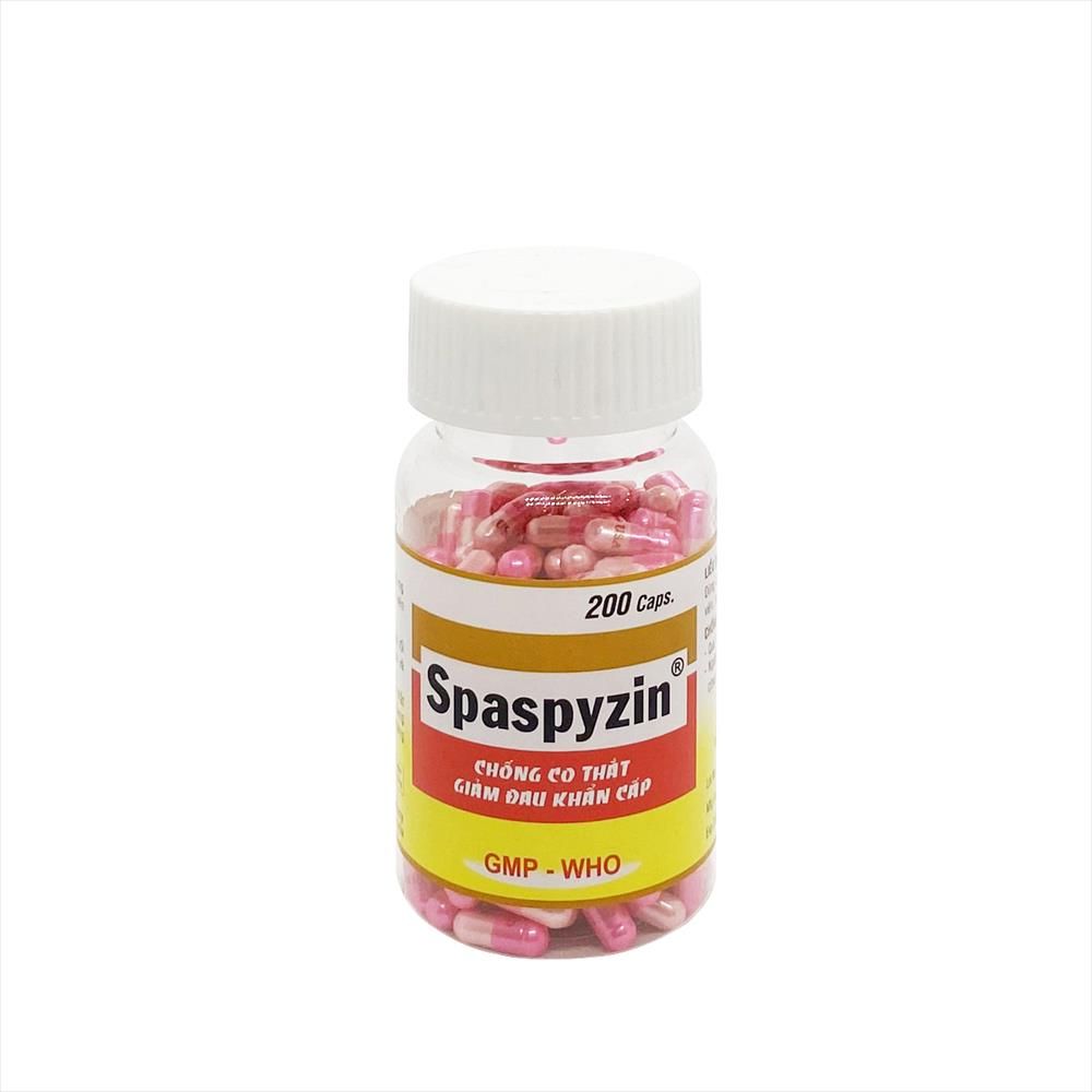 Spaspyzin chống co thắt cơ trơn đường tiêu hóa, tiết niệu, cơn đau do co thắt (lọ 200 viên)
