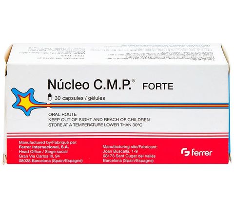 Thuốc Núcleo C.M.P Forte Ferrer điều trị đau dây thần kinh mặt (6 vỉ x 5 viên)