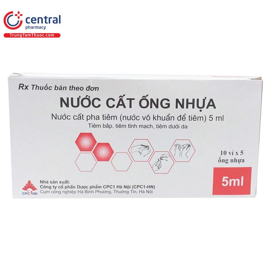 Nước Cất Tiêm cpc1 dùng pha loãng chế phẩm thuốc