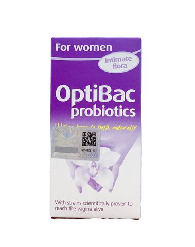 Viên uống Optibac Intimate Flora For Women hỗ trợ bổ sung lợi khuẩn cho nữ giới Hộp 90 viên