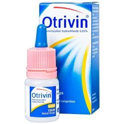 Otrivin 0,05% Drop - Nhỏ mũi, Viêm mũi, nghẹt mũi, sổ mũi.