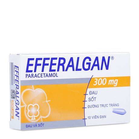 Efferalgan (300mg) - Giảm đau, hạ sốt, đau răng cho trẻ em.