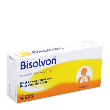 Thuốc Bisolvon Boehringer điều trị tăng tiết đàm viêm phế quản (3 vỉ x 10 viên)