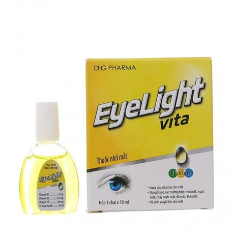 Eyelight Vita (Hộp 1 chai 10ml) - Dưỡng mắt, mỏi mắt, khô mắt, cận thị.