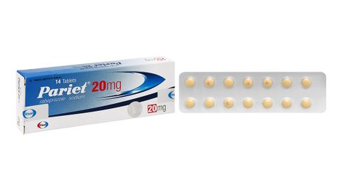 Pariet 20mg trị trào ngược dạ dày, thực quản (1 vỉ x 14 viên)