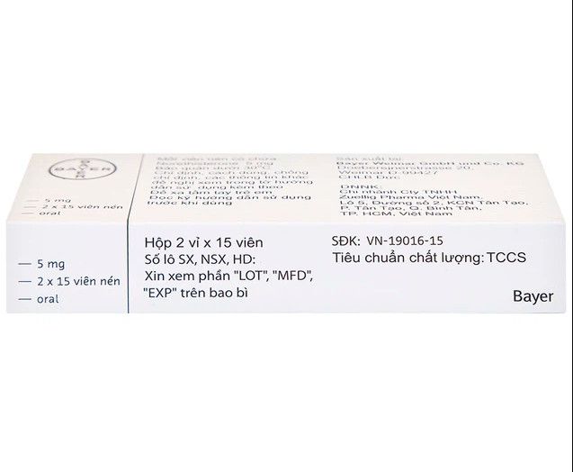 Thuốc Primolut N Bayer điều trị xuất huyết do rối loạn chức năng (2 vỉ x 15 viên)