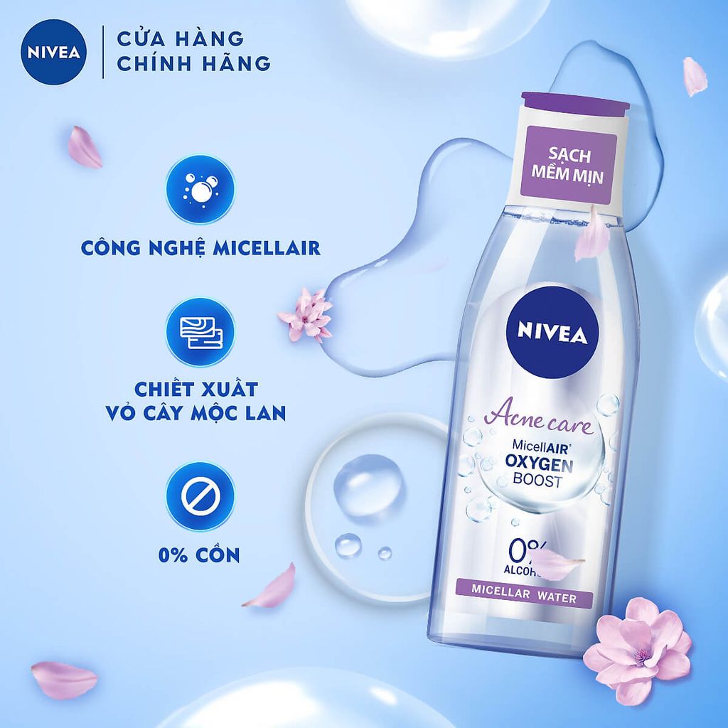ZZ Nước tẩy trang Nivea 200ml (cho da mụn)