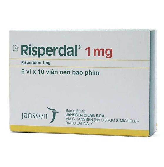 Thuốc Risperdal 1mg điều trị bệnh tâm thần phân liệt (6 vỉ x 10 viên)