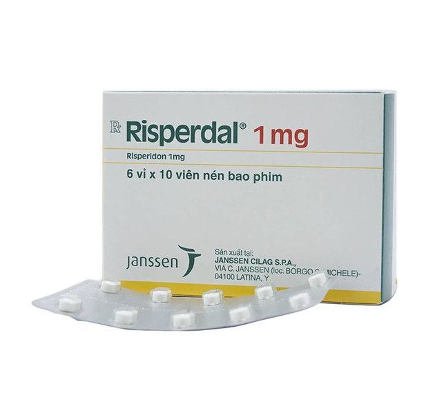 Thuốc Risperdal 1mg điều trị bệnh tâm thần phân liệt (6 vỉ x 10 viên)