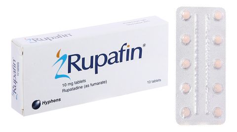 Rupafin 10mg trị viêm mũi dị ứng, mày đay (1 vỉ x 10 viên)