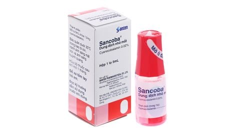 Dung dịch nhỏ mắt Sancoba 0.02% giảm mỏi mắt lọ 5ml