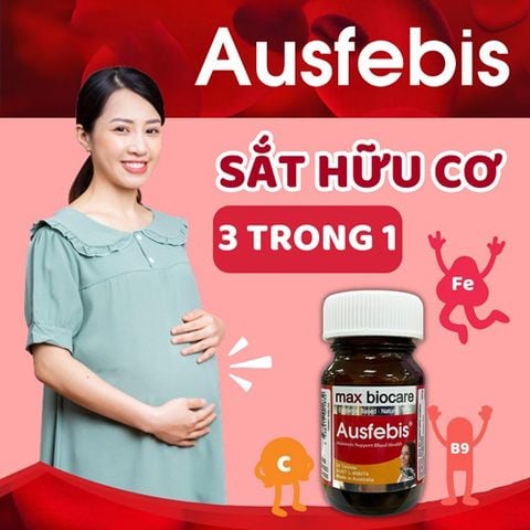 Viên uống Max biocare Ausfebis bổ sung sắt và vitamin cần thiết cho cơ thể