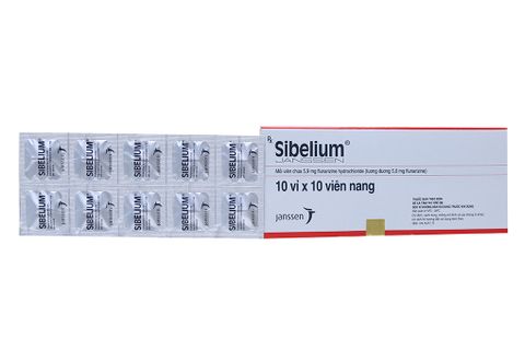 Sibelium 5mg trị đau nửa đầu (10 vỉ x 10 viên)