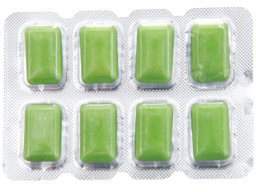 Kẹo Lotte Xylitol hương Lime Mint vỉ  8 viên - Không đường.