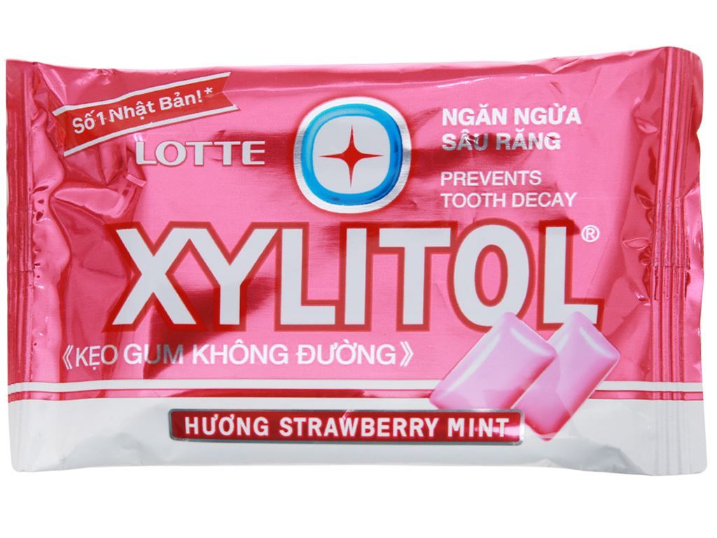 Xylitol strawberry mint vỉ (15*8)