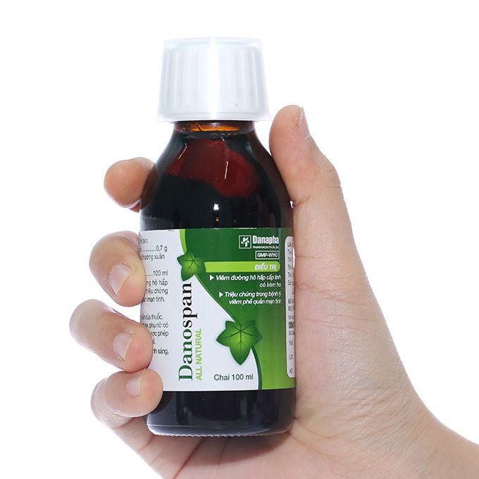 Dung dịch Danospan Danapha điều trị viêm đường hô hấp cấp tính có kèm ho (100ml)