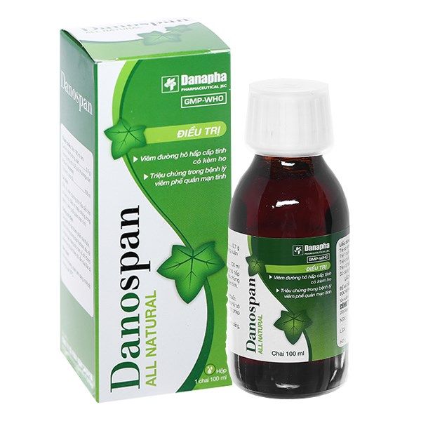 Dung dịch Danospan Danapha điều trị viêm đường hô hấp cấp tính có kèm ho (100ml)
