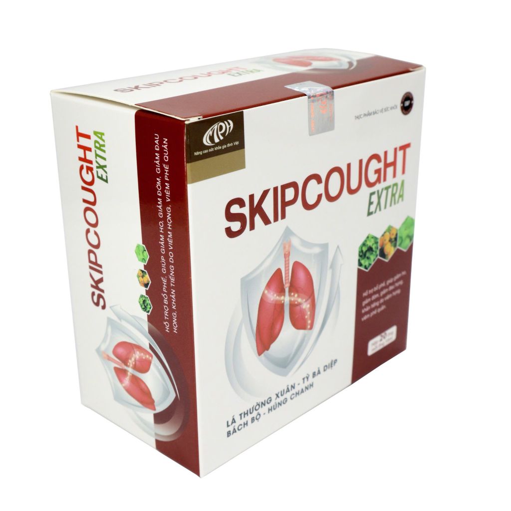 Siro ho thảo dược Skipcought Extra bổ phế, giảm ho, giảm khàn tiếng do viêm họng, viêm phế quản