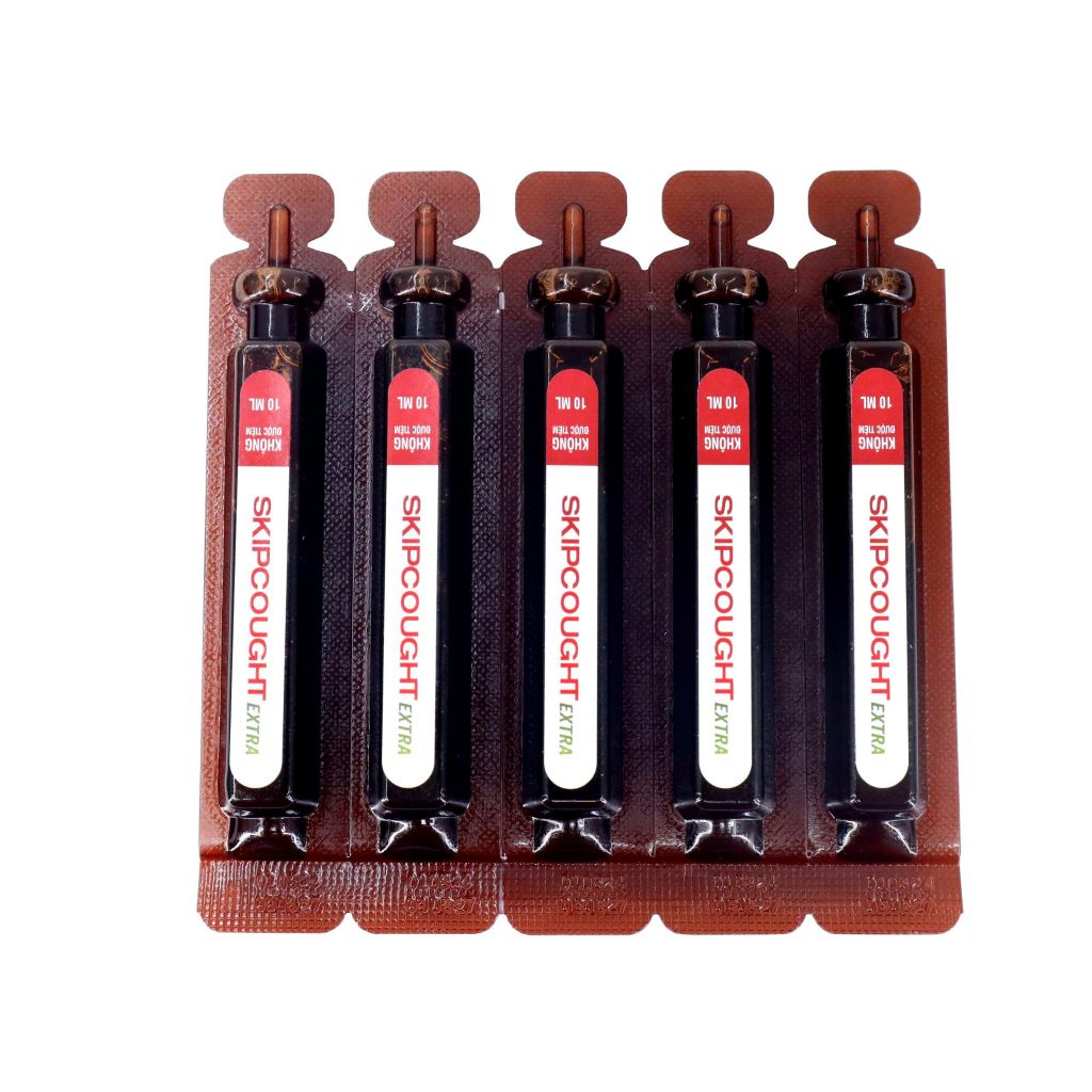 Siro ho thảo dược Skipcought Extra bổ phế, giảm ho, giảm khàn tiếng do viêm họng, viêm phế quản