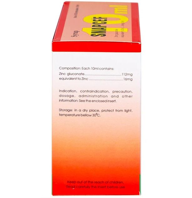 Siro Snapcef 16mg/10ml Hải Dương bổ sung kẽm, tăng cường sức đề kháng (20 ống x 10ml)