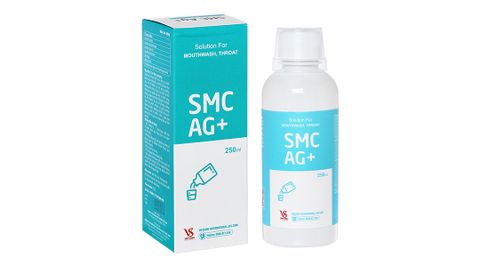 Nước Súc Miệng SMC AG+ sát khuẩn răng miệng, khử mùi hôi, hỗ trợ phòng chống viêm lợi (250ml)