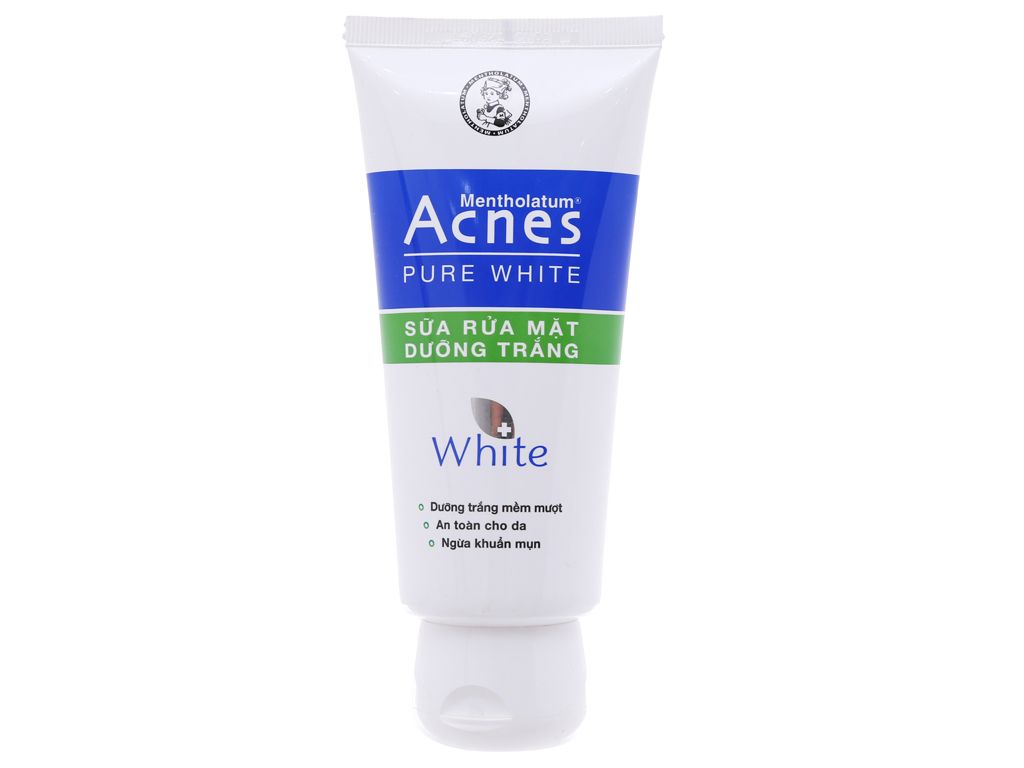 Sữa rửa mặt Acnes pure white - dưỡng trắng 100g