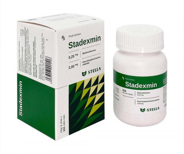 Thuốc Stadexmin Stella điều trị các chứng ở đường hô hấp, dị ứng da và mắt (500 viên)