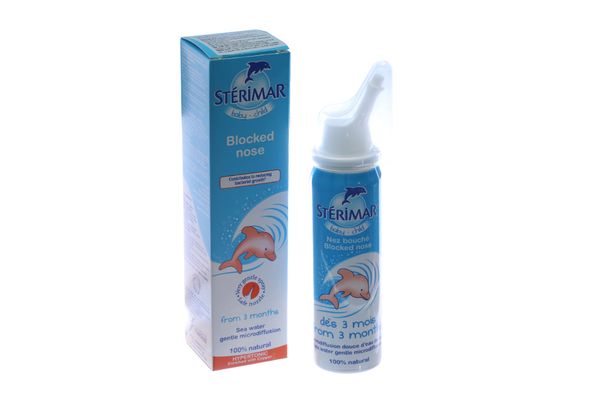 Xịt mũi Sterimar Blocked Nose Baby hỗ trợ trị viêm mũi cho bé chai 50ml
