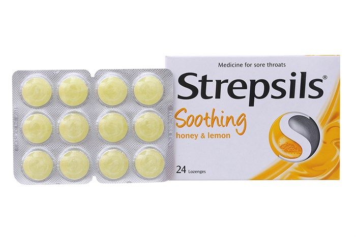 Strepsil soothing Chanh Mật ong (Hộp 2 vỉ*12 viên) Ngậm ho