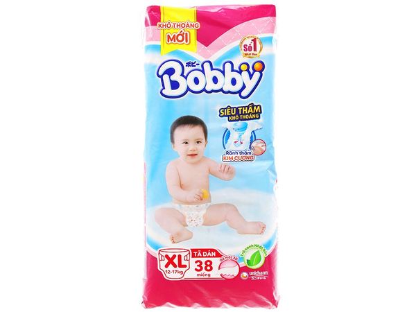 Tã dán Bobby size XL 38 miếng