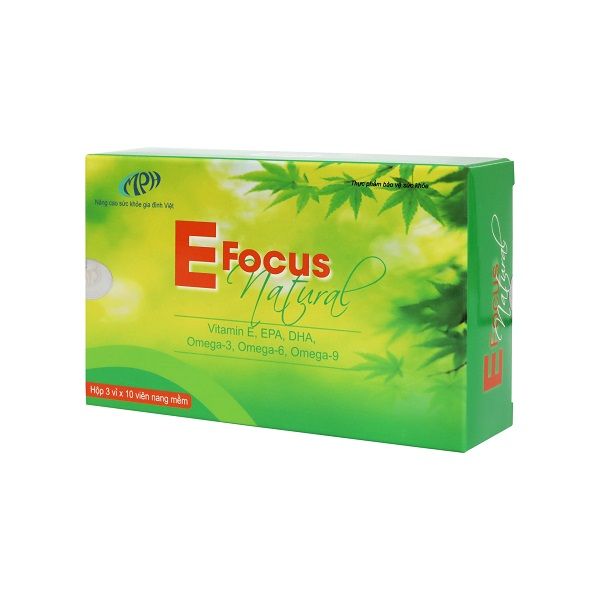 Viên uống bổ sung Vitamin làm đẹp E-focus Natural