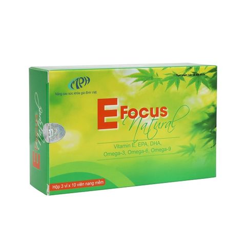 Viên uống bổ sung Vitamin làm đẹp E-focus Natural