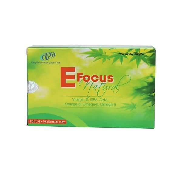 Viên uống bổ sung Vitamin làm đẹp E-focus Natural