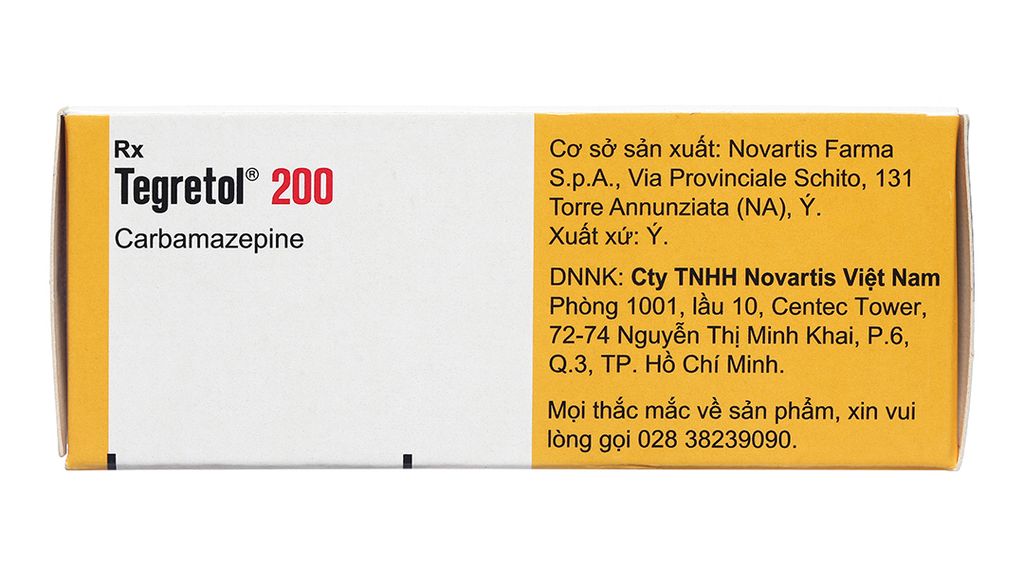Tegretol 200 trị động kinh, đau dây thần kinh (5 vỉ x 10 viên)