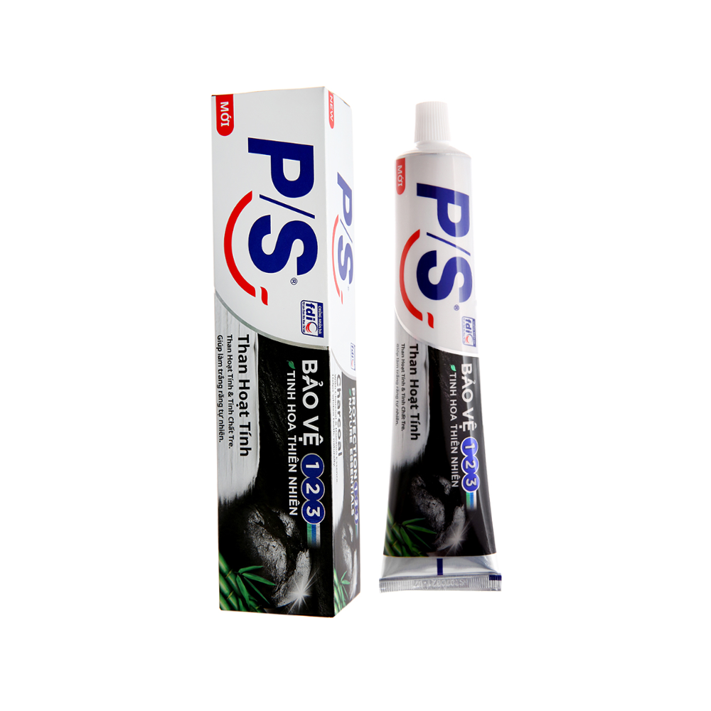 Kem đánh răng P/S than hoạt tính & tre 180g