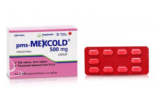 Mexcold 500mg nén - paracetamol (10*10)