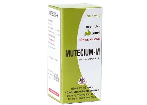 Hỗn dịch uống Mutecium-M Mekophar điều trị triệu chứng nôn, buồn nôn (30ml)