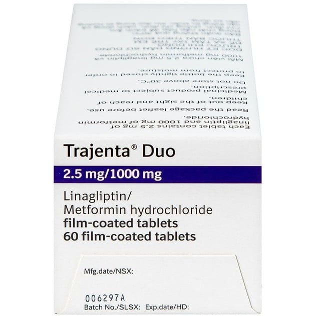 Thuốc Trajenta Duo 2.5mg/1000mg (60 viên)