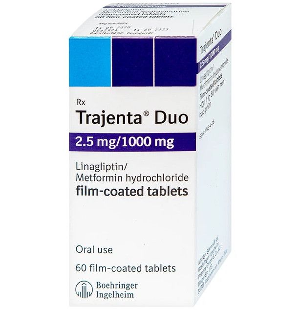 Thuốc Trajenta Duo 2.5mg/1000mg (60 viên)