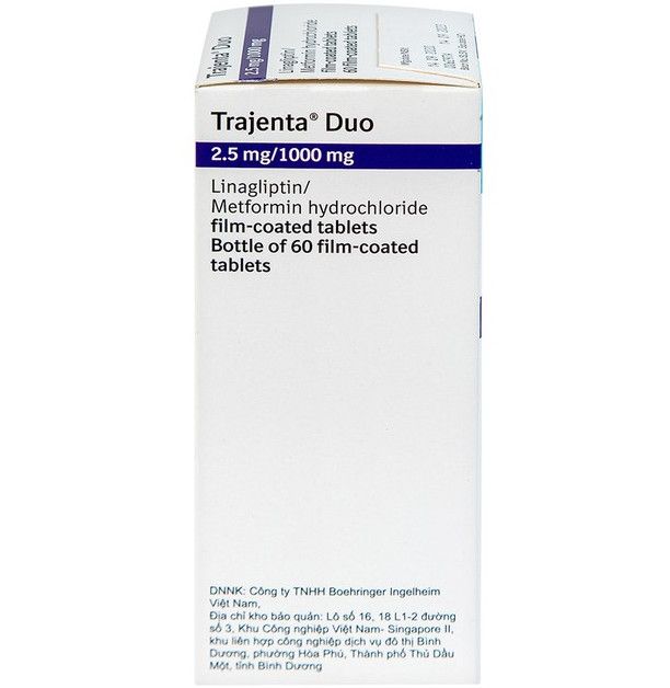 Thuốc Trajenta Duo 2.5mg/1000mg (60 viên)
