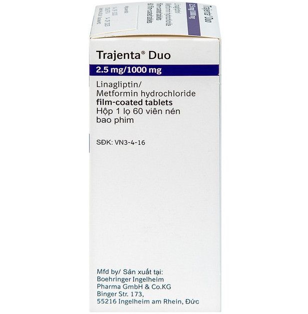 Thuốc Trajenta Duo 2.5mg/1000mg (60 viên)