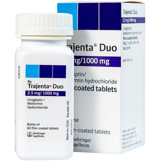 Thuốc Trajenta Duo 2.5mg/1000mg (60 viên)