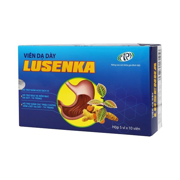 Viên dạ dày Lusenka Hỗ trợ điều trị viêm loét dạ dày, trào ngược dạ dày, Giảm dịch acid, bảo vệ niêm mạc dạ dày tá tràng - Hộp 50 viên